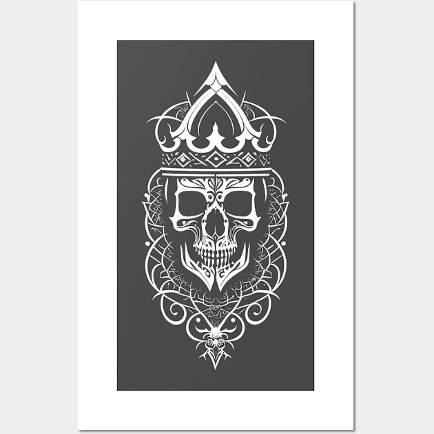 The Skull King 06 Wall Art by Spooky Tee